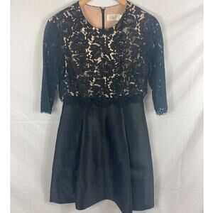 Eliza j popover lace bodice fit and flare dress 2